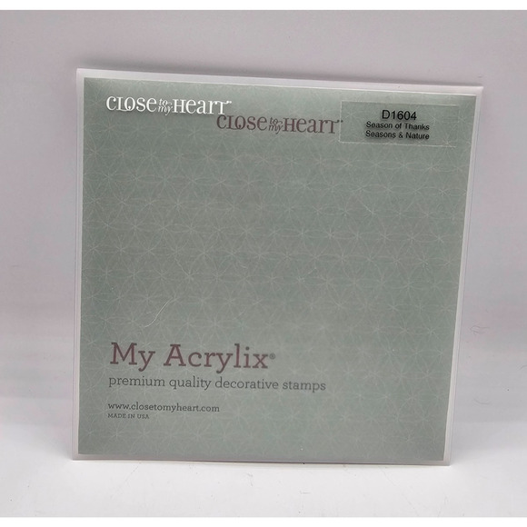 Close To My Heart Other - Close to My Heart - Season of Thanks and Nature D1604 Acrylic Cling Stamp